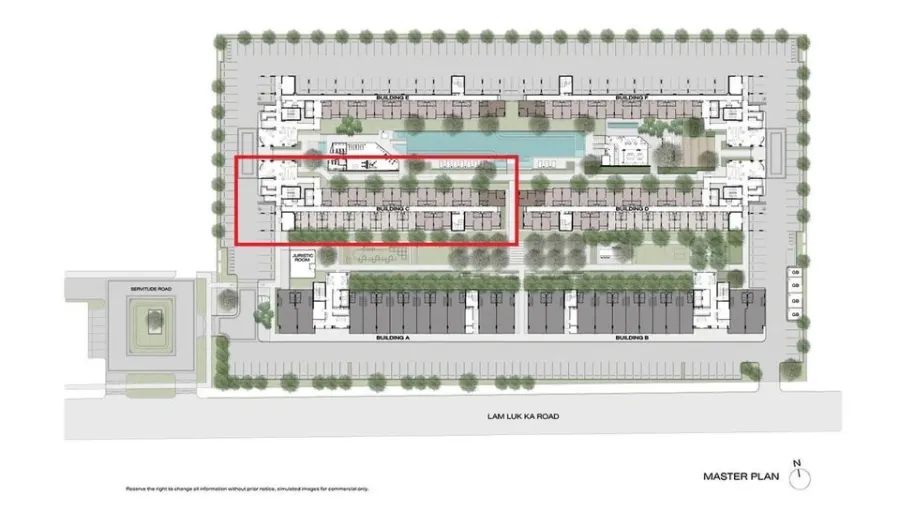 Selling down payment New Cross Khu Khot Station, Building C, 3rd floor, nice project, great location, interested in owning it, reserve quickly.