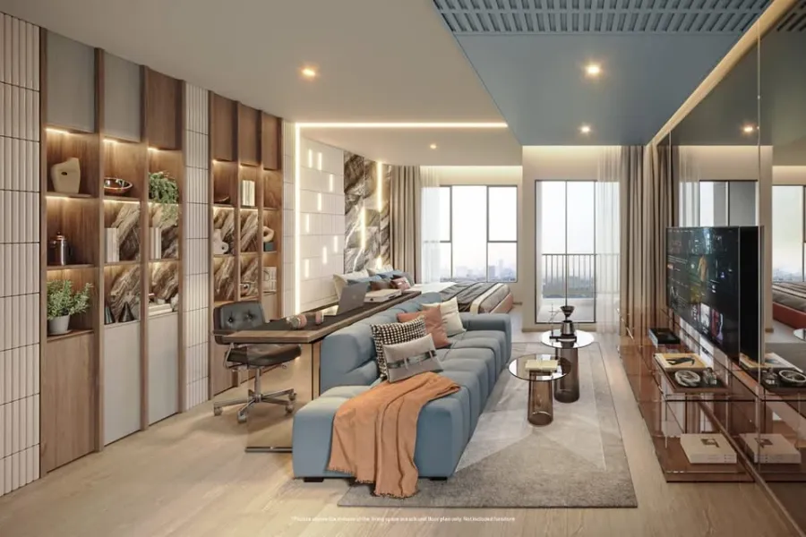 Selling down payment, Aspire On Nut Station, 22nd floor, north side, not hot sun, good view, not blocked by neighboring buildings, very worth booking.