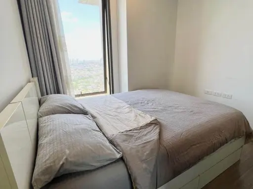 For rent, Nye by Sansiri, 30th floor, open view, very good atmosphere. Comes with a large bed, thick and soft, comfortable to sleep on. Reserve quickl images