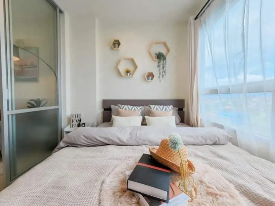 Quick sale!! Condo Lumpini Ville On Nut 46, 8th floor, Building D, clear view, beautiful room, fully furnished, book now!!