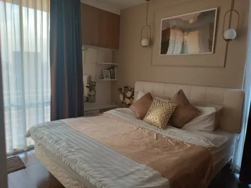 Condo for rent, The Iris Rama 9-Srinakarin, beautiful room, fully furnished, good location, hurry and book now.
