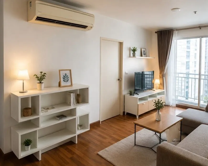 ให้เช่า Sukhumvit Plus ห้องขนาดใหญ่ 45 ตร.ม. เฟอร์นิเจอร์ครบ พร้อมเข้าอยู่