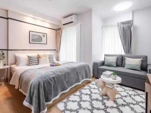 For sale: Chapter One The Campus Lat Phrao 1, beautiful room, fully furnished, built-in decoration, must arrange.