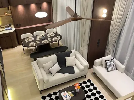 For rent: Life Rama 4 - Asoke, spacious room, plenty of usable space, fully furnished, all in one place. Don't miss out, you'll regret it.