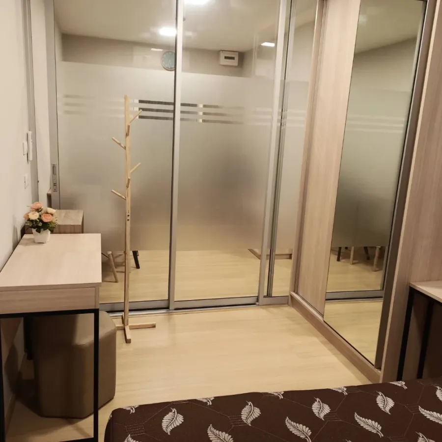 For sale, for rent Plum Condo Rangsit Alive 1 room decorated in a minimalist style, nice to live in, fully furnished, hurry or you'll miss out.