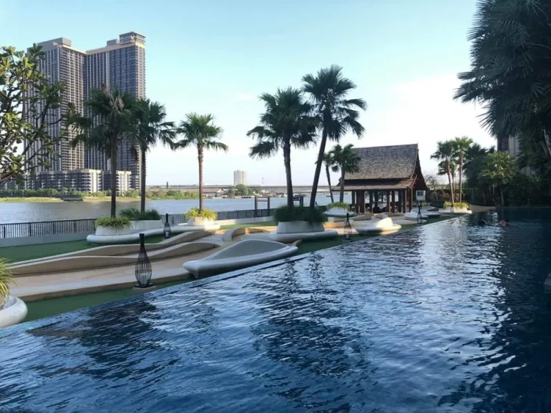 ให้เช่า Metro Luxe Riverfront รัตนาธิเบศร์ เฟอร์นิเจอร์+เครื่องใช้ไฟฟ้าครบ มีเครื่องในตัว จองเลย