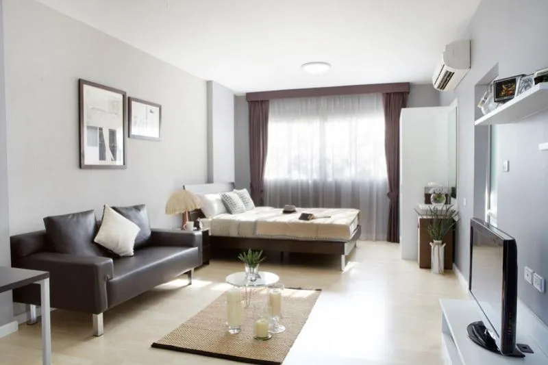 Condo for sale, D Condo Ramkhamhaeng 64, clean room, fully furnished, shock price, can not be found again with this project.