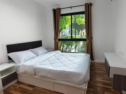 For rent: iCondo Salaya, very spacious room, very comfortable to live in, fully furnished, full electrical appliances, reserve quickly.