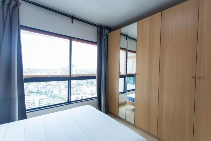 For sale, for rent, Supalai Loft, Talat Phlu Station, studio room, 27th floor, high view, complete furniture and appliances, don't miss out.