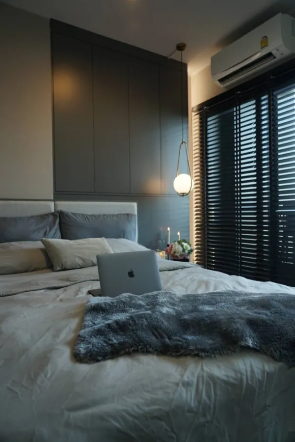For rent/sale Condo IDEO Ratchada-Sutthisan, 21st floor, room facing north, room is a single corridor, very private, buy now.