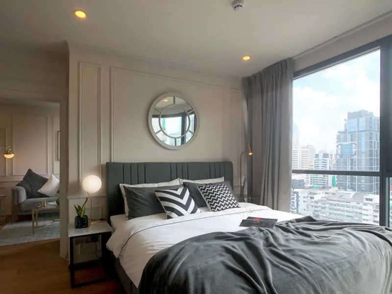 Sell / rent Condo Q Chidlom-Phetchaburi, corner room, complete electrical appliances, very beautiful room, urgently!!
