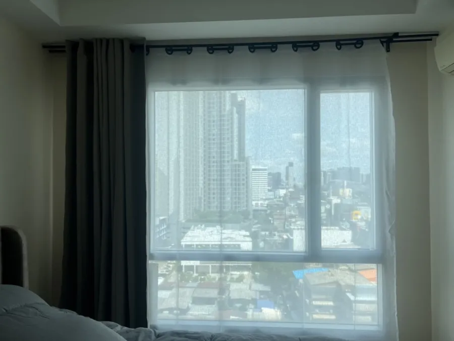 For rent, The Parkland Srinakarin, 16th floor, good view, open and airy, good appliances. Good like this, reserve now.