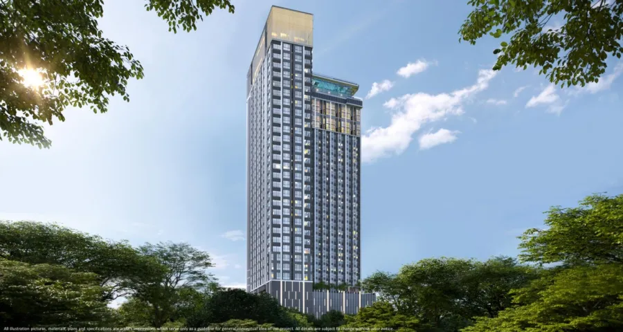 For rent: The Privacy Jatujak, corner unit with natural light from two sides, fully furnished and ready to move in.