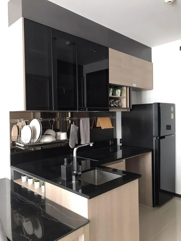 For Rent The Line Asoke Ratchada คอนโดสวย โลเคชั่นดี ตกแต่งสไตล์Cozy วิวเมือง พร้อมพลาดแล้วพลาดเลย