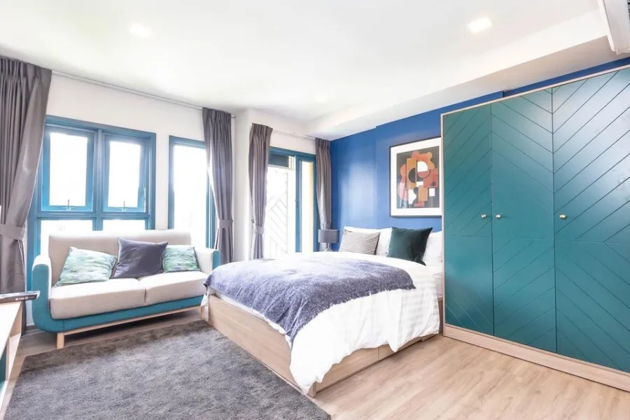 ให้เช่า The Base Sukhumvit 50 ห้องแต่งน่าอยู่ เฟอร์ เครื่องใช้ไฟฟ้าอย่างดี ราคาสุดคุ้ม จองเลยอย่าช้า