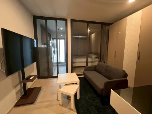 For rent condo Aspire Onnut Station ห้องพร้อมอยู่ เฟอร์ เครื่องใช้ไฟฟ้าครบ มาแต่ตัวเข้าอยู่ได้เลย อย่าพลาด