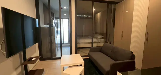 For rent condo Aspire Onnut Station ห้องพร้อมอยู่ เฟอร์ เครื่องใช้ไฟฟ้าครบ มาแต่ตัวเข้าอยู่ได้เลย อย่าพลาด images