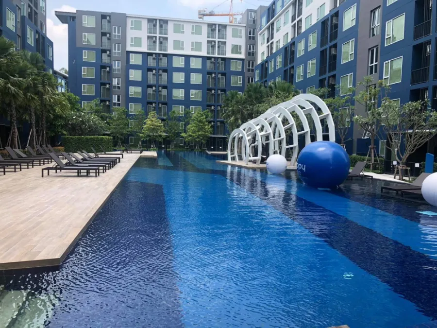 Condo for rent, Happy Condo, Don Mueang, The Terminal, pool view, furniture, Build In, buy now, good value