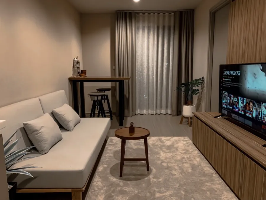 Sell / rent Life Ladprao, private corner room, very beautiful view, plus a very pleasant room Book, you won't regret it. Guarantee that