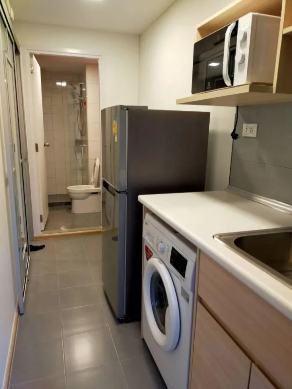 For Rent พลัมคอนโด รังสิต เฟรช ตึก B ชั้น 8 วิวนอก เฟอร์นิเจอร์ครบชุด มาแต่ตัวเข้าอยู่ได้เลยจ้า ด่วน