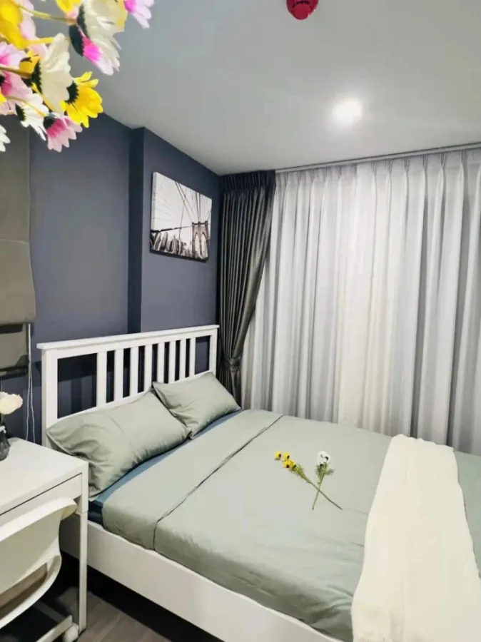 For rent!! Condo Aspire Asoke-Ratchada, fully furnished, good location, near MRT Rama 9, don't miss it!!