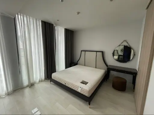 For rent!! Condo Noble Ploenchit, 24th floor, Building C (corner room), beautiful room, fully furnished, ready to move in, don't miss it!!