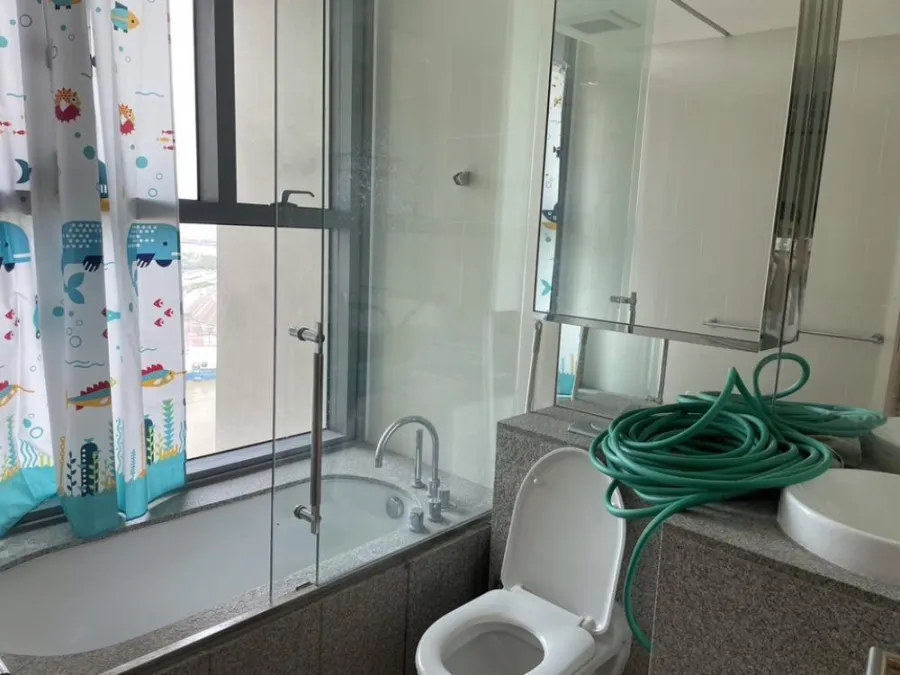 For rent!! The Pano Condo, beautiful room, ready to move in, 21st floor, view of the Chao Phraya River. Fully furnished, ready to move in!!
