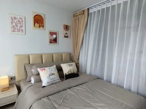 Kave Ava for rent, Building A, 7th floor, outside view, beautiful room, fully furnished, ready to move in immediately, hurry up and book now, don't mi