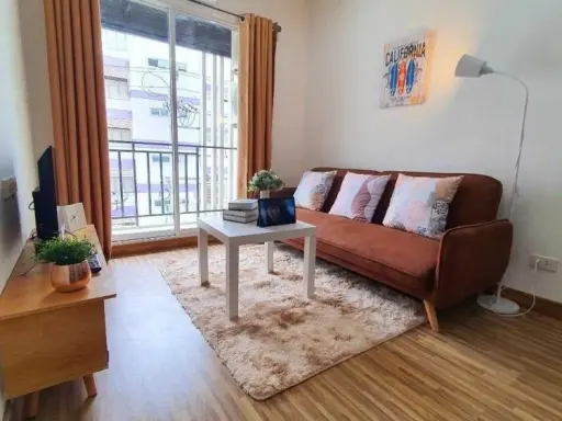 Condo for rent, The Iris Bang Yai, decorated in a minimalist style, spacious, extremely livable. If you miss it, you'll regret it.