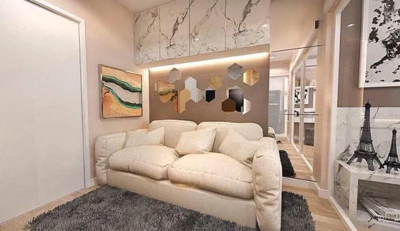For rent Aspire Sathorn Thapra ห้องตกแต่งสวยหรู สีโทนขาวสะอาดตา เหมาะแก่การพักผ่อนในวันสบายๆ