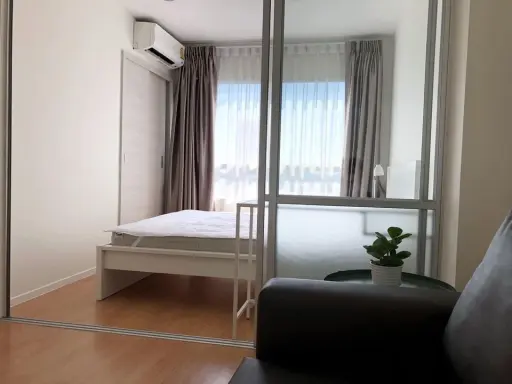 Lumpini Place Condo for Rent, Srinakarin Hua Mak, a beautiful white tone room