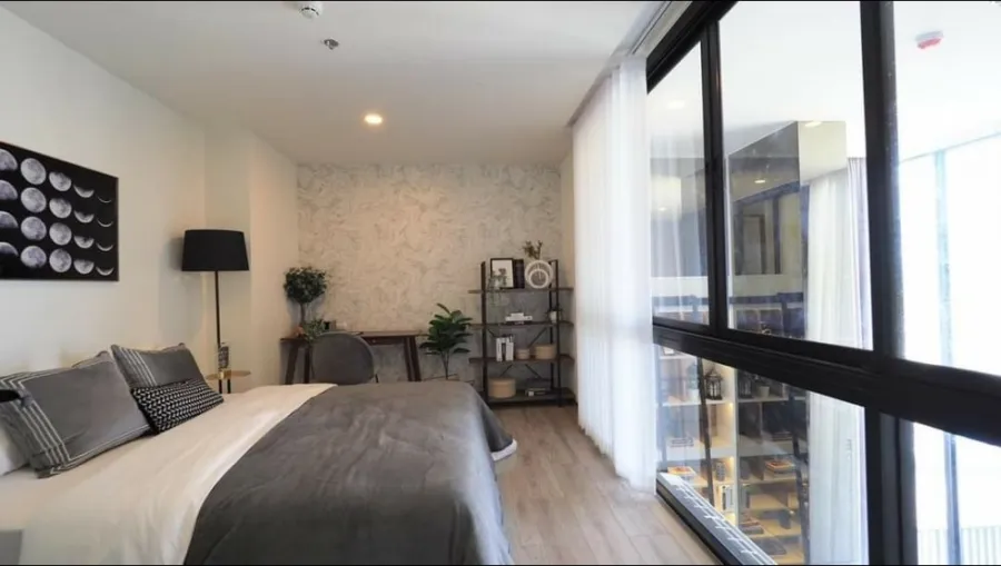 Condo for sale, Knightsbridge Collage Sukhumvit 107, high ceiling, wide balcony, luxuriously decorated room, Rare item, book now