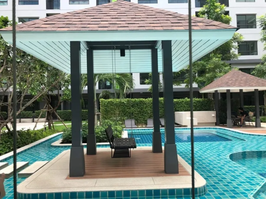 มาแล้ว ห้องวิวสวนและสระน้ำ พร้อมเฟอร์นิเจอร์บิ้วอิน ห้ามพลาด เช่าเลย ที่ Grene Donmuang-Songprapha