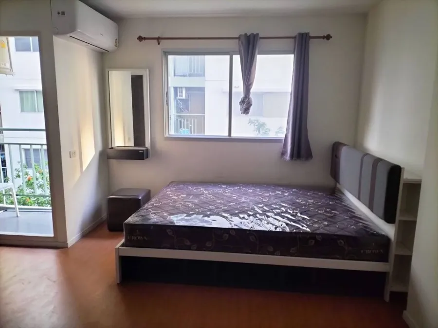 Condo for sale, Lumpini Township, Rangsit, Khlong 1, studio room, fully furnished, plus a washing machine. Book now.