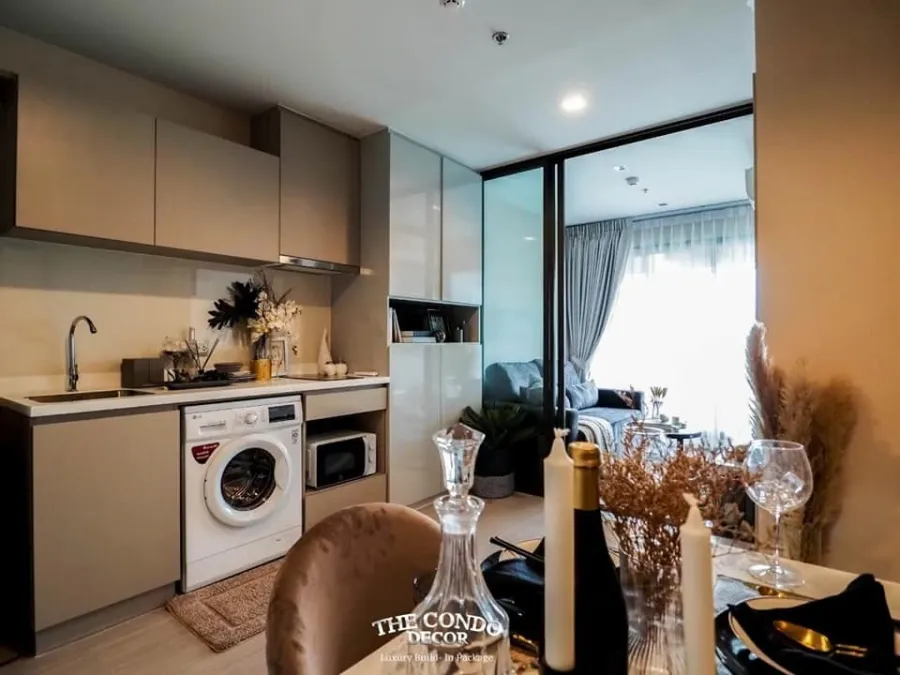 For rent, Life Ladprao, high floor, great view, complete electrical appliances, decorated with Buit-In, beautiful and luxurious, cannot be reserved an
