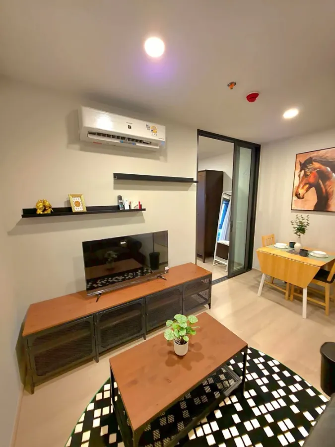 For rent!! Condo Aspire Sukhumvit-On Nut, 10th floor, fully furnished, ready to move in. Reserve now!!