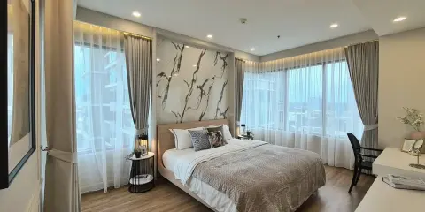 ให้เช่า The Emporio place แบบ 2 ห้องนอน 3 ห้องน้ำ ตกแต่งเรียบง่ายแต่ดูดี น่าอยู่สุดๆ รีบจับจองเลยจ้า