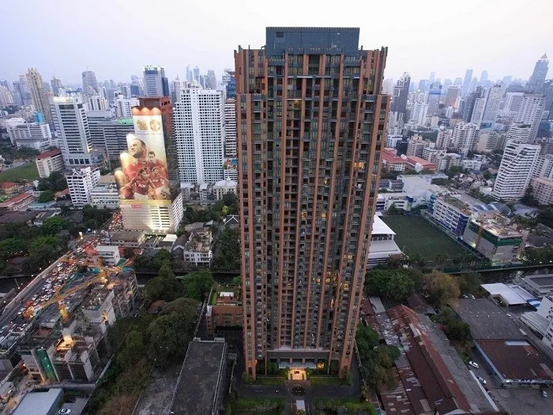 For sale, for rent, luxury condo, Villa Asoke, 37-38th floor, corner room, the most beautiful view on the floor, luxuriously decorated, hurry and rese