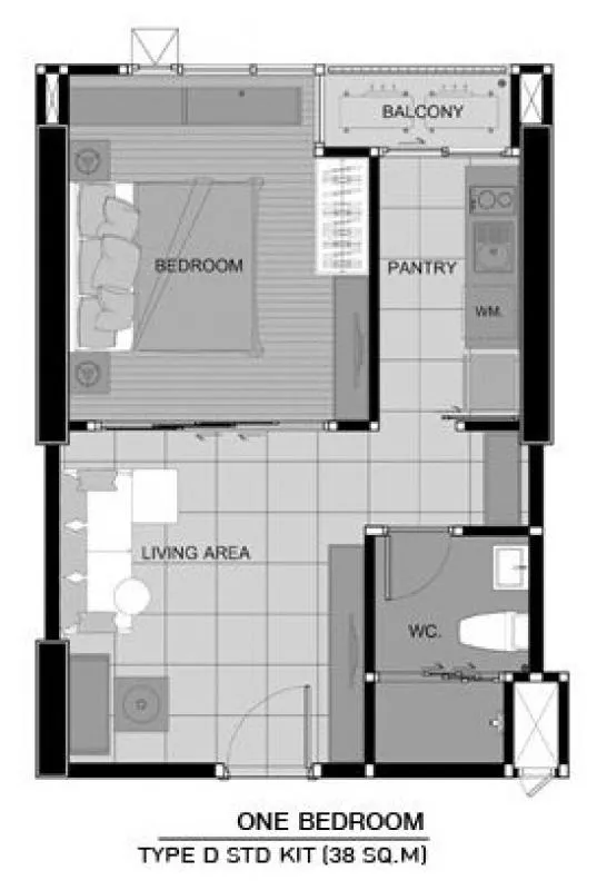 ให้เช่า Aspire Sukhumvit 48 ชั้น 27 วิวเมือง ไม่บล็อควิว ระเบียงกว้าง มีเครื่องซักผ้า แบบนี้ต้องจอง