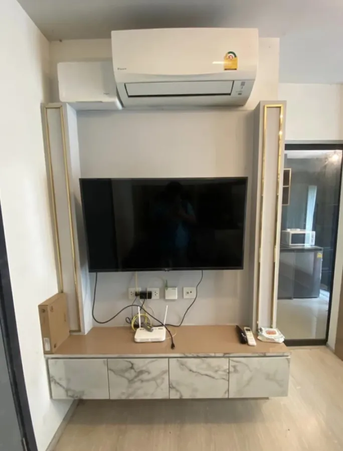 For sale, for rent, The Tree Din Daeng, Ratchaprarop, furnished room, ready to move in, well-built-in, complete here, just come with yourself and you