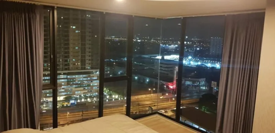 Quick sale!! Condo The Base Chaengwattana, 2 bedrooms, 1 bathroom, size 50 sq.m., 16th floor, panoramic view of the master bedroom.