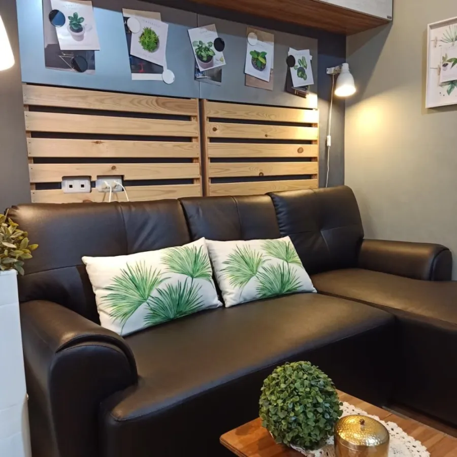 ให้เช่า ลุมพินี วิลล์ อ่อนนุช 46 มีห้องนั่งเล่นแนว Wood Industrial ตู้ Built-in เก็บของเยอะมาก ด่วนๆ