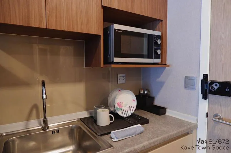 For rent Kave Town Space ห้องแต่งเสร็จเรียบร้อย เฟอร์นิเจอร์ครบพร้อมย้ายเข้าอยู่สุดๆ รีบเลยจ้า
