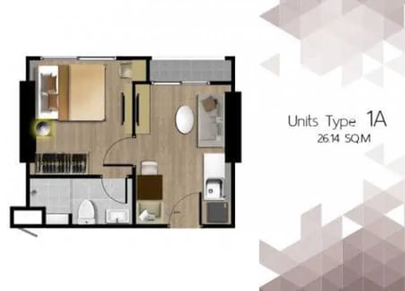 For Rent คาซ่า คอนโด บางใหญ่ ห้องใหม่มือ 1 แบ่งเป็นสัดส่วน ห้องมุมไม่ติดใคร วิวหมู่บ้าน โปร่งโล่ง
