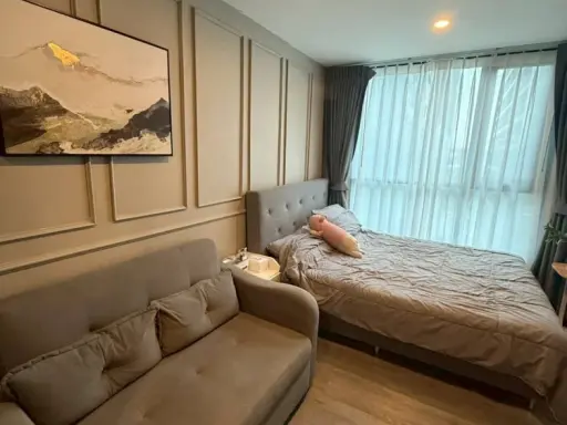 ให้เช่า Condo THE ORIGIN Sukhumvit Sailuat E22 Station ห้องพร้อมอยู่ วิวสวน ไม่ติดถนน เฟอร์ครบ+เครื่องใช้ไฟฟ้าพร้อม จองเลยก่อนพลาด!! images