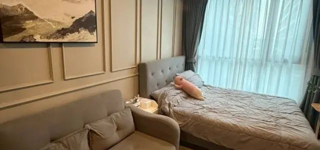 ให้เช่า Condo THE ORIGIN Sukhumvit Sailuat E22 Station ห้องพร้อมอยู่ วิวสวน ไม่ติดถนน เฟอร์ครบ+เครื่องใช้ไฟฟ้าพร้อม จองเลยก่อนพลาด!! images