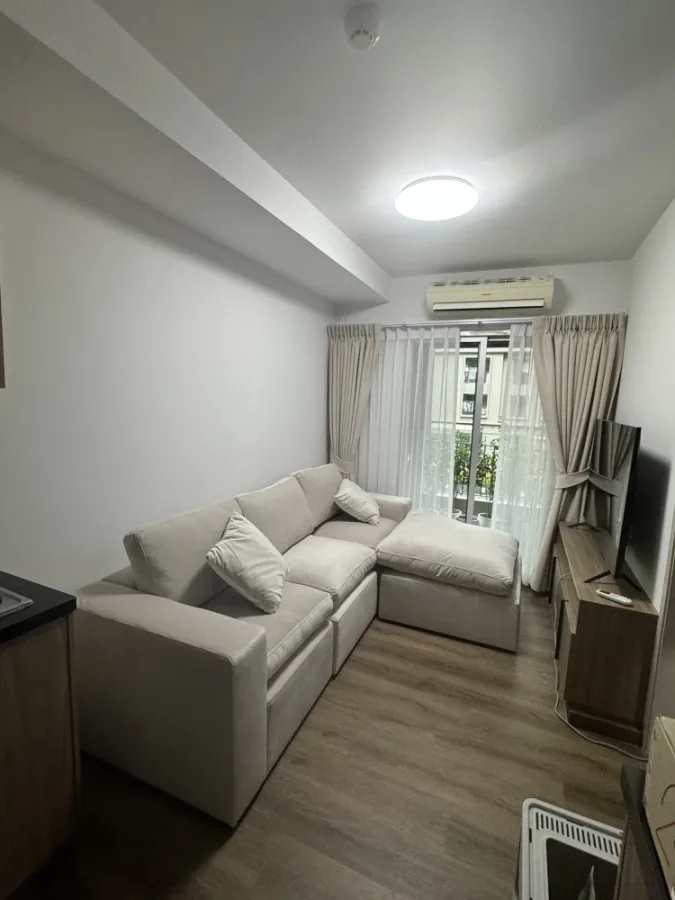 For rent, Chapter One, The Campus Kaset, 2nd floor, garden view, beautiful room, livable, book now, don't miss it.