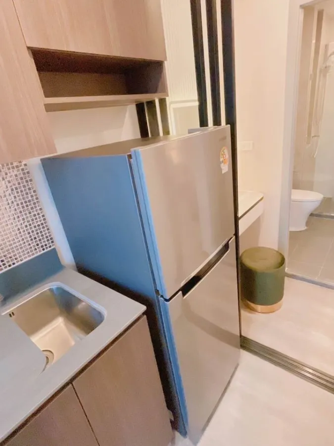 For rent: The Origin Ladprao-Bangkapi, 16th floor, pool view, built-in walls throughout the room, extremely beautiful, fully furnished, all in one pla