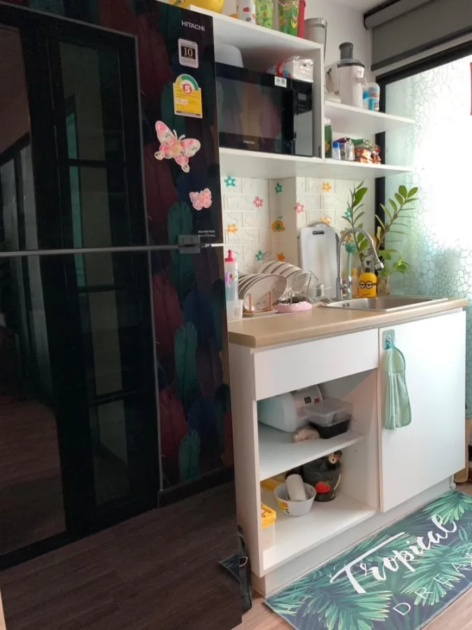 Urgent sale!! Condo Hi Sutthisan, 2nd floor, Building C, fully furnished Ready to carry the bag and move in. Hurry up and book now!!