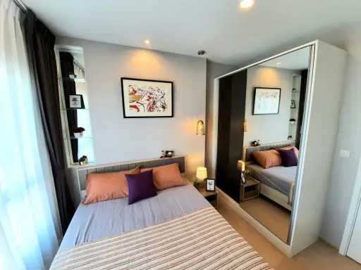 Condo for rent, The Tree Sukhumvit 71-Ekkamai, high floor, nice decoration. View Airport Link, don't wait. images